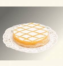 Tarta clásica con decoración de rejilla